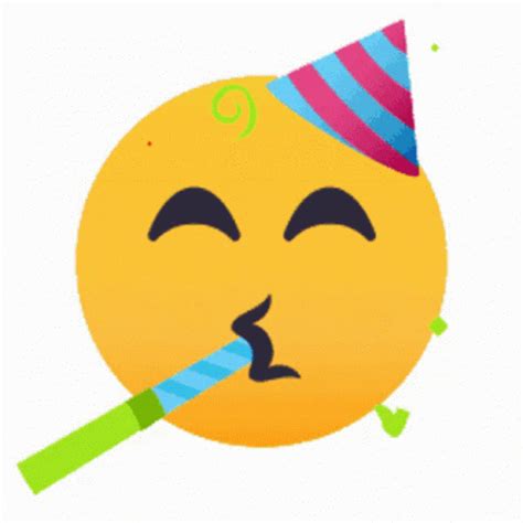 Emoji Party GIF - Emoji Party Party Horn - Discover & Share GIFs