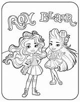 Rox And Blair Sunny Day sketch template