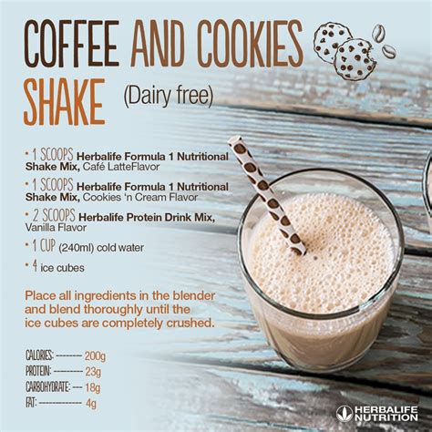 8 Images Herbalife Shake Recipes With Cookies And Cream And Description - Alqu Blog