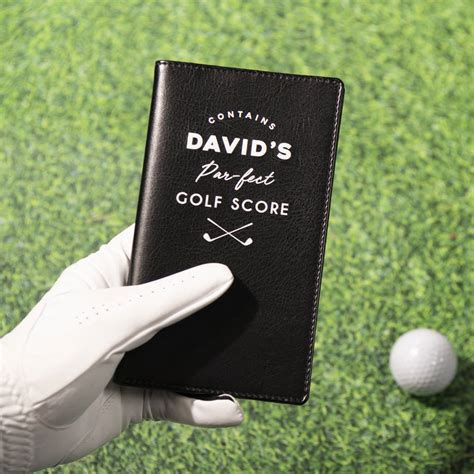 Personalised Golf Score Card Holder By Oakdene Designs