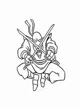 Ninja coloring pages sketch template
