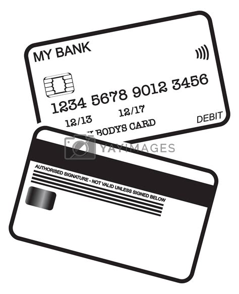 Debit Card Black And White Logo by DavidScar Vectors & Illustrations ...