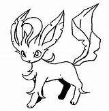 Glaceon And Leafeon Coloring Pages sketch template