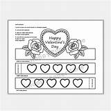 Happy Valentines Day Paper Crown Printable Coloring Craft Activity  sketch template