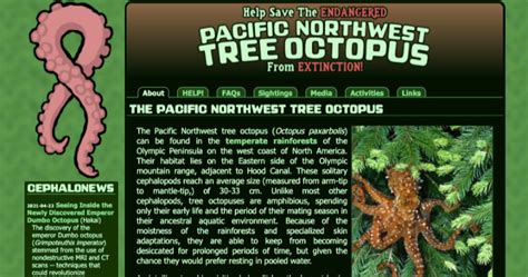 The Pacific Northwest Tree Octopus: A Virtual Artifact of Misinformation | Misbar