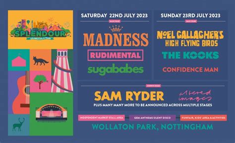 Splendour in Nottingham Tickets - Wollaton Park, Nottingham - 22/07/2023 11:30