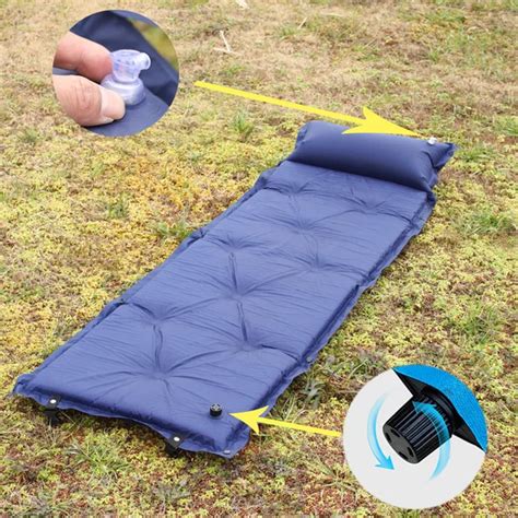 Inflatable Outdoor Camping Mat Self Inflating Air Mattress Sleeping Pad Air Bed Joinable With ...