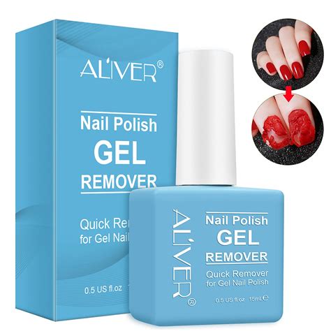 Amazon.com : Gel Nail Polish Remover,Gel Remover For Nails In 1-5 Minutes, Easily & Quickly Soak ...