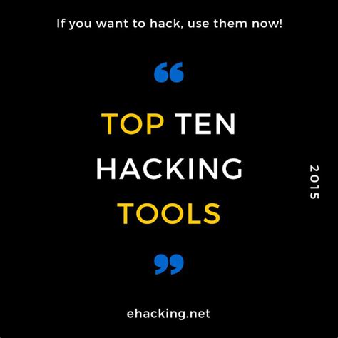 Top 10 Hacking Tools of 2015 - The World of IT & Cyber Security: ehacking.net