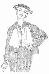 The First Vogue Coloring Book Is Unveiled  Fashion coloring sketch template