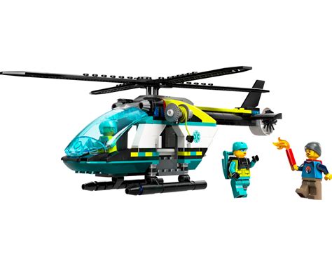 LEGO Set 60405-1 Emergency Rescue Helicopter (2024 City > Hospital) | Rebrickable - Build with LEGO