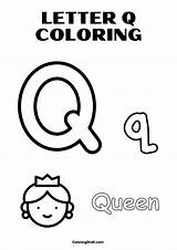 Letter Q Coloring Pages  ColoringDraftcom sketch template