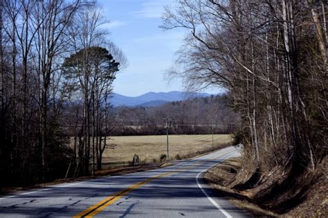 Scenic View Driving On Country Road Free Stock Photo - Public Domain ...