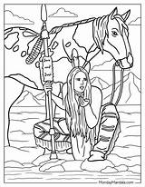 20 Native American Coloring Pages Free PDF Printables sketch template