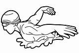 Male Swimmer Butterfly Coloring Page  Free Printable Pages sketch template