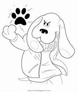 Sly Blues Clues Coloring Page For Kids  Free Printable sketch template