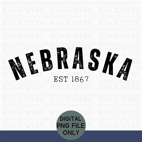 Nebraska Png, Nebraska State Png, Nebraska Established Png, Distressed ...