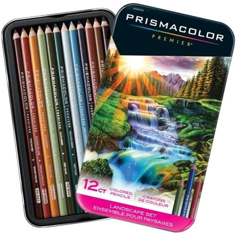 Prismacolor LANDSCAPE COLORED PENCIL SET OF 12 2023753* in 2021 | Colored pencil set ...