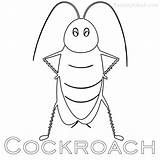 Cockroach Coloring Pages  Free Printable For Kids sketch template