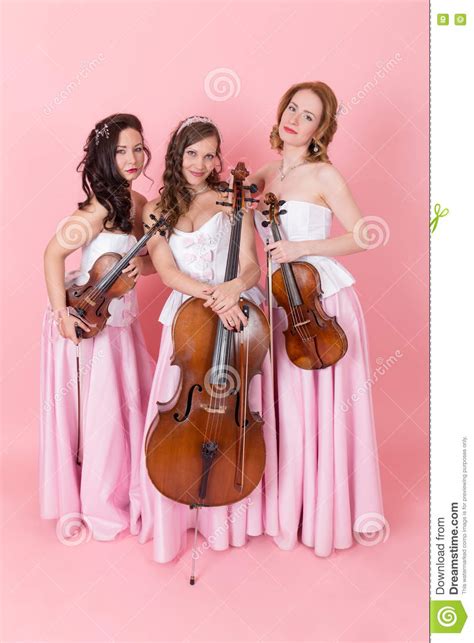String trio portrait stock image. Image of glamour, adult - 70307363