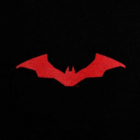 The Batman Logo Hoodie black-red | Elbenwald