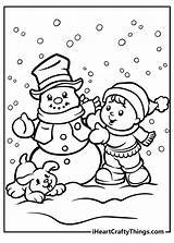 Free Snow Girl Coloring Pages sketch template