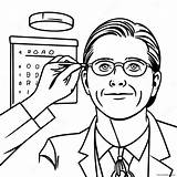 Eye Doctor Coloring Page 50223 39724 sketch template