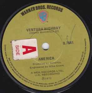 America - Ventura Highway (1972, Vinyl) | Discogs