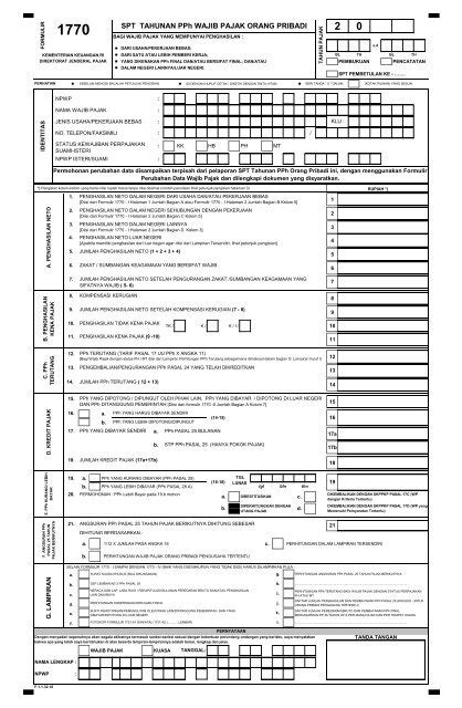 Detail Contoh Spt Tahunan Badan Lengkap Koleksi Nomer 12