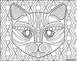 Easy Cat Face Coloring Coloring Pages sketch template