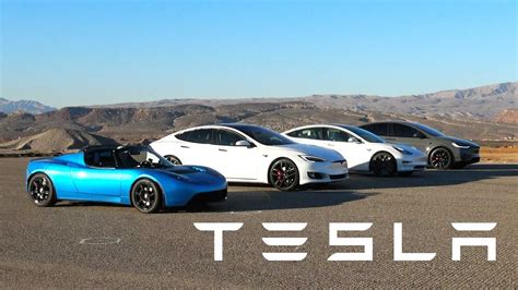 Watch World's Most Epic Tesla Race: Model S, 3, X & Roadster