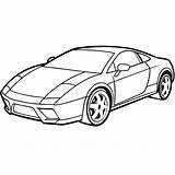 Coloring Page Black And White Sports Car For Kids  Premium AI sketch template