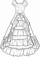 Coloriages Robes Coloriage Gratuit à Imprimer  WONDER DAY sketch template