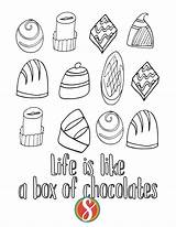 Free Chocolate Coloring Pages — Stevie Doodles sketch template