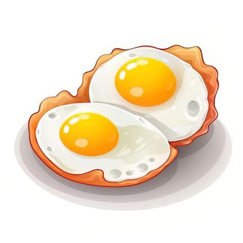 Premium AI Image | sunny side up eggs vector