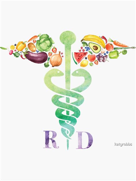 "Registered Dietitian" Sticker for Sale by katyrobbs | Redbubble