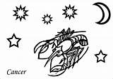 Print Cancer Zodiac Coloring Page  Free Printable Pages For Kids sketch template
