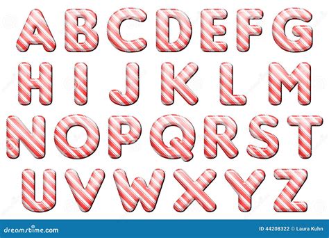 Printable Candyland Letters Font