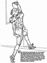 Randy Moss Football Player Coloring Pages Sketch Page sketch template