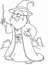 Wizard Coloring Pages For Adults sketch template