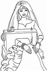 Seamstress/Fashion Designer Coloring Page  Barbie coloring Pages sketch template