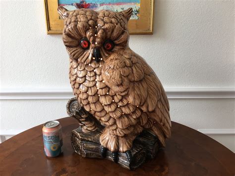 1950s Ceramic Owl Lamp//Owl Lamp//Owl//Vintage Owl//Vintage
