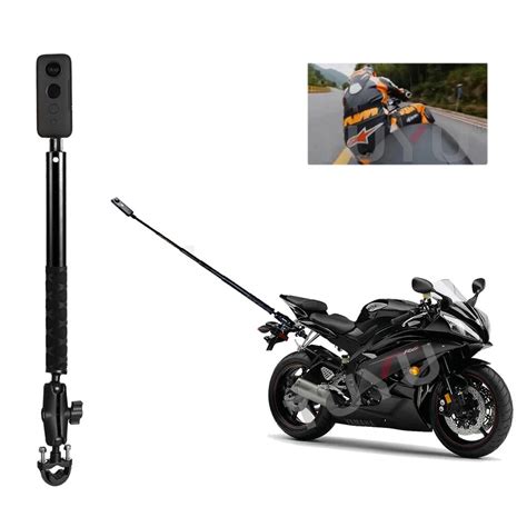 TUYUモーターサイクルバイクインビジブルセルフィースティック一脚ハンドルバーマウントブラケットGoProInsta360スポーツアクションカメラアクセサリー | Banggood クーポン専用サイト