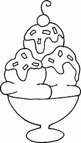 Ice Cream Scoop Coloring Page At GetColoringscom  Free Printable sketch template
