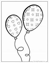 20 Balloon Coloring Pages Free PDF Printables sketch template