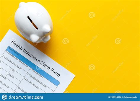 Medical Care Concept. Health Insuranse Claim Form, Top View Stock Photo - Image of parents ...