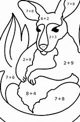 Coloring Page  Adorable baby kangaroo ♥ Online And Print For Free sketch template