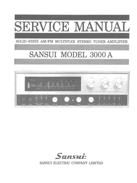 Download "Sansui 3000 A Service Manual" free