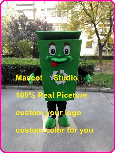 dustbin mascot costume trash bin rubbish bin custom fancy costume anime cosplay kit mascotte ...