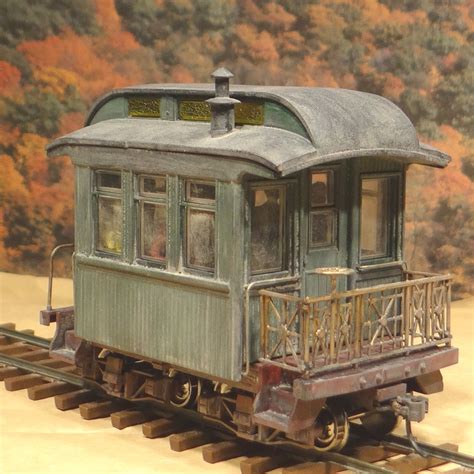 On30 14' Shorty Observation Passenger Car with passengers. Model Train Scenery, Model Train ...